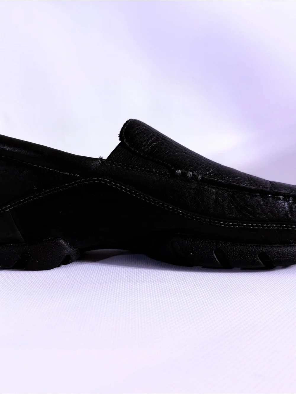 Rockport XCS Men's Black Leather Slip-On Driving Loafers